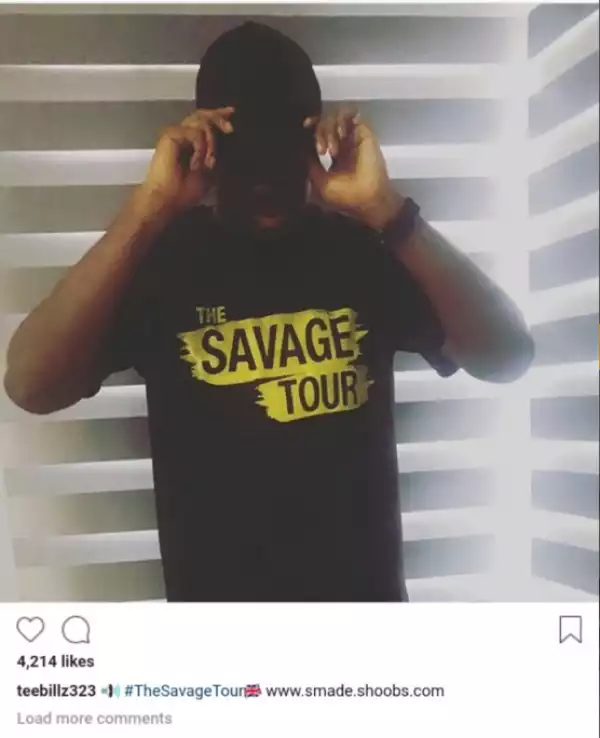 Teebillz Wears #TheSavageTour Vest To Support Estranged Wife. See Her Reply (Pics)